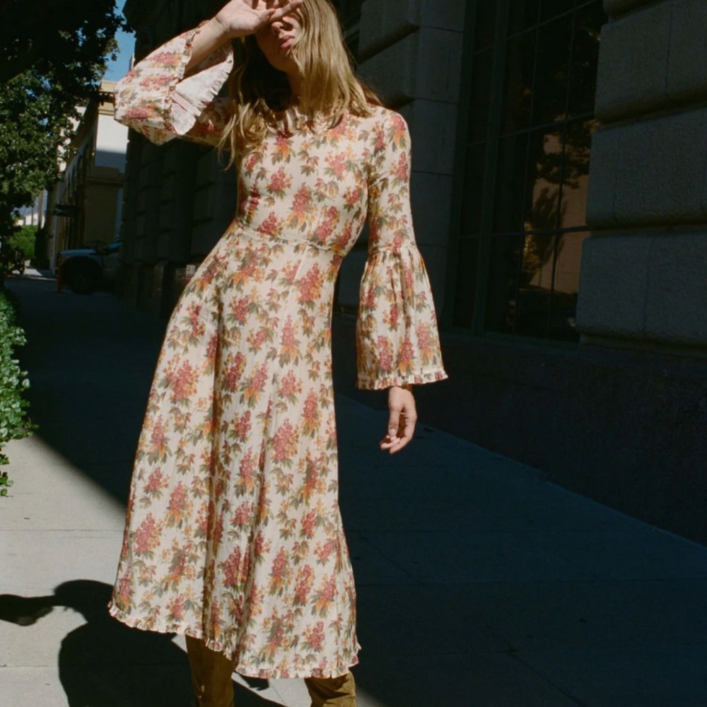 Doen Adelaide Bell Sleeved Maxi XS - Picture 2 of 7